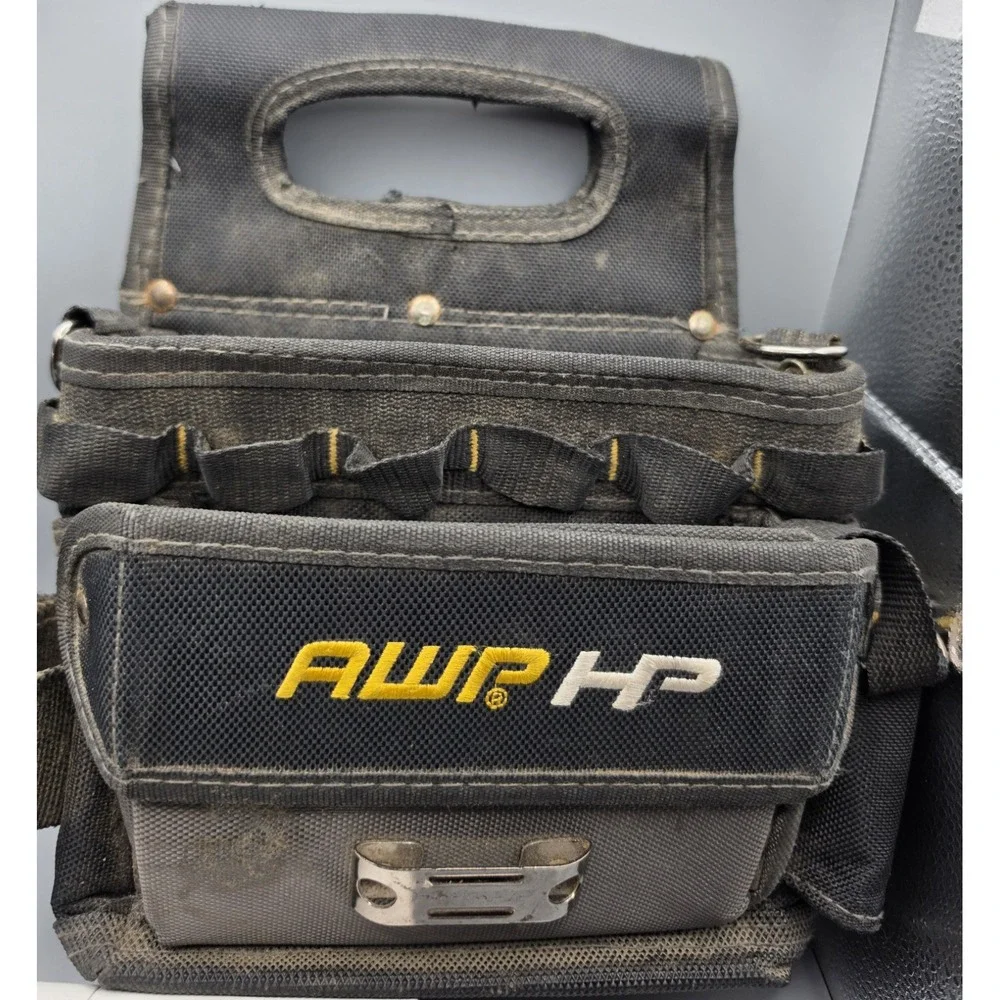 AWP HP Heavy Duty Tool Bag Tote Organizer Contractor Carpenter Electrician Black